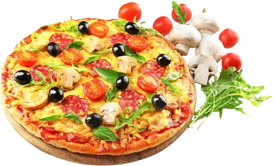 pizza cuite au feu de bois